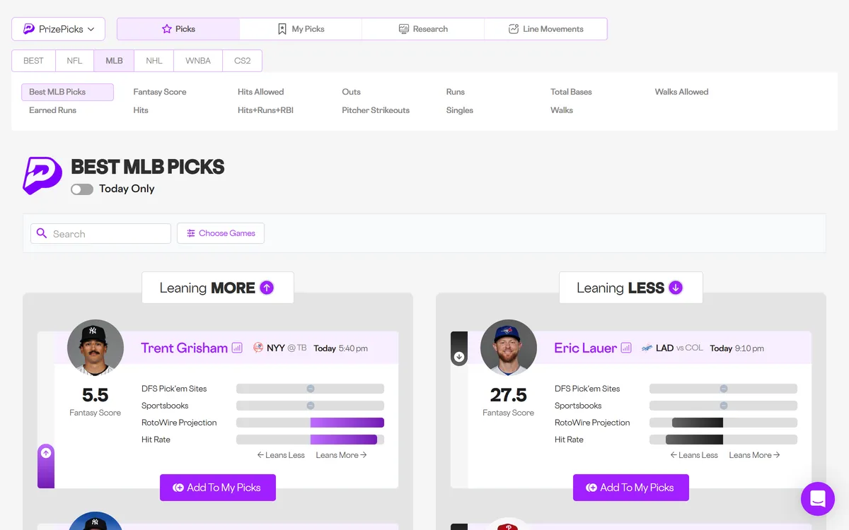 Picks & Props screenshot